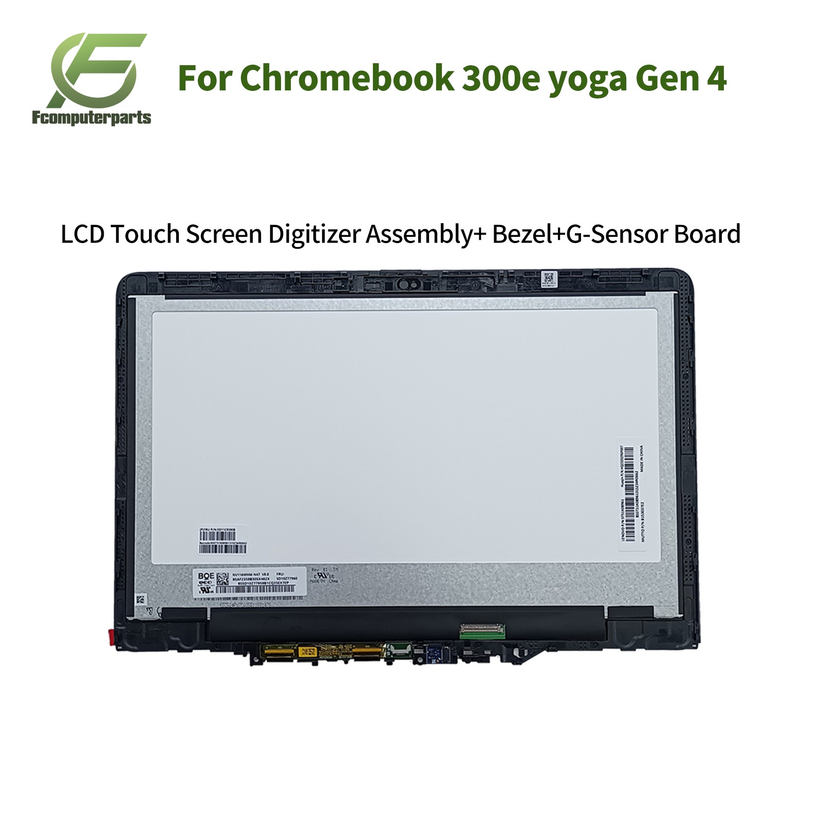 New For Lenovo 300E Yoga Chromebook Gen 4 11.6"LCD Touch Screen Bezel 5D11C95908