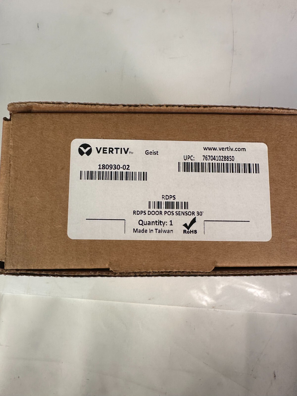 Vertiv - RDPS - Vertiv Geist RDPS Door Position Sensor - Door Mount for Door,