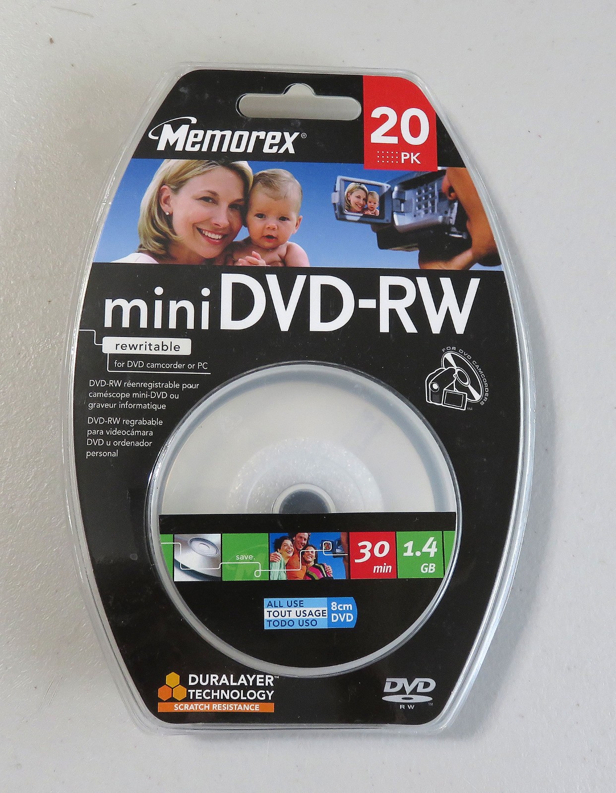 Memorex Mini DVD-RW 20 PACK NEW