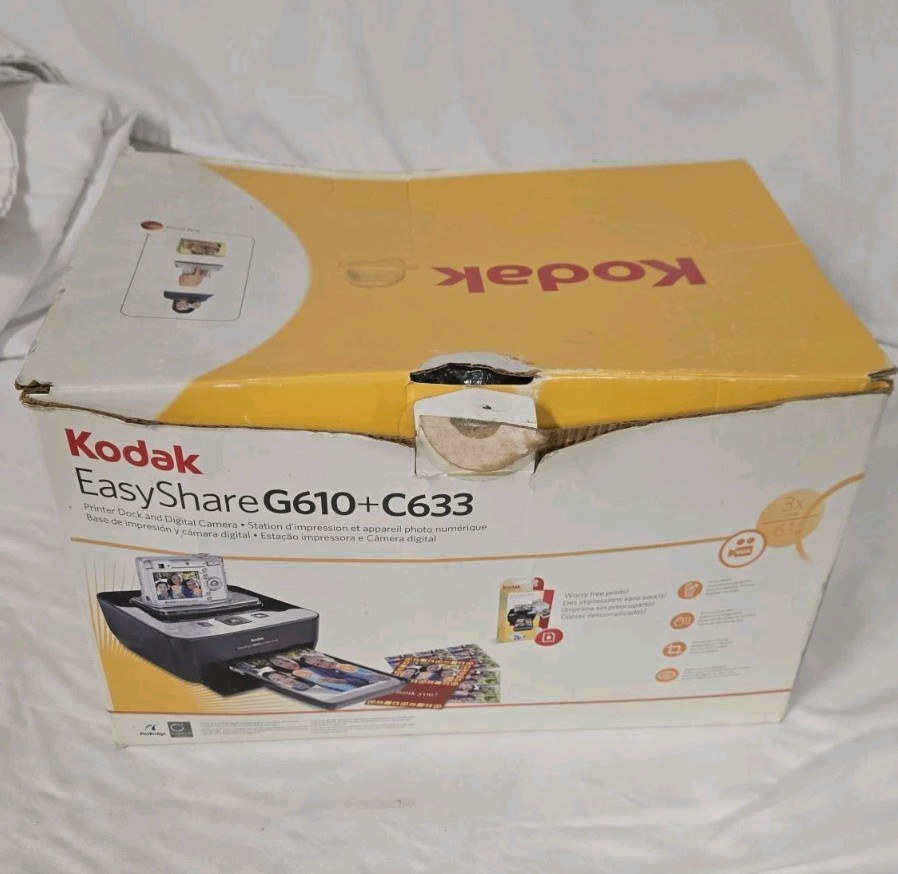 Open Box NEW Kodak EasyShare G610+C633 Printer Dock Complete in Box  