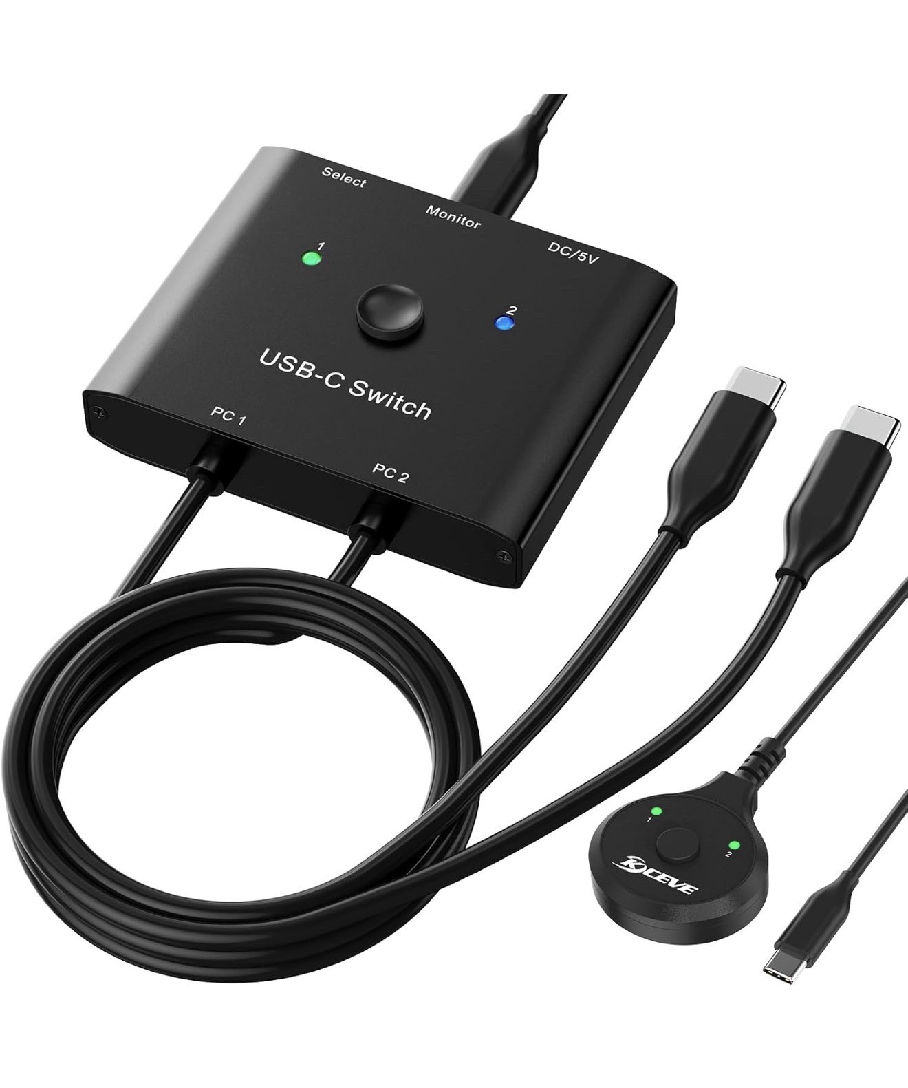 USB C Switch,Bi-Directional C Switcher 2 Computers,MLEEDA C Switch 