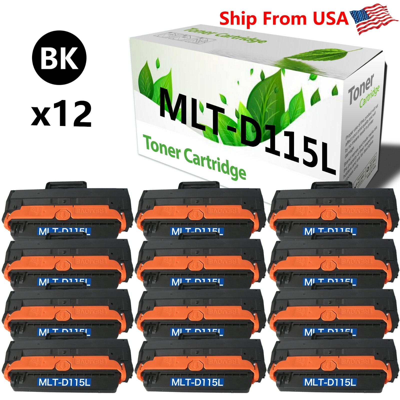 12PK MLT-D115L MLTD115L Toner Cartridge For SL-M2830 SL-M2670FN Printer