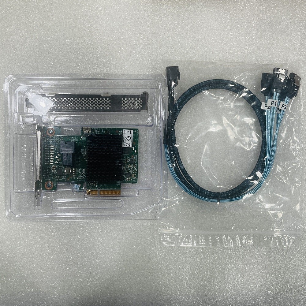 00JY196 IBM Lenovo ServeRAID M1210 12G Controller SAS3008 9300-4I + 8643 cabe