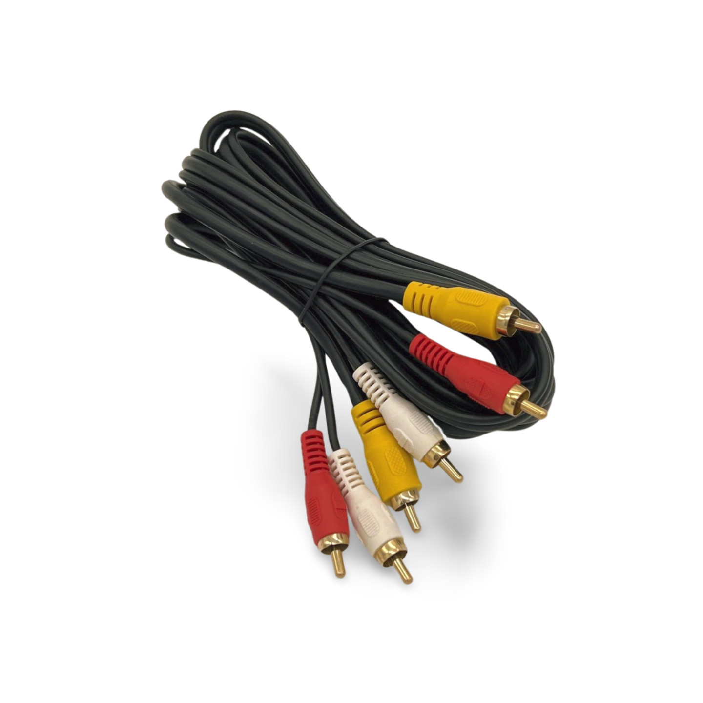 6ft Dual RCA Audio RG59 Video Cable - Black