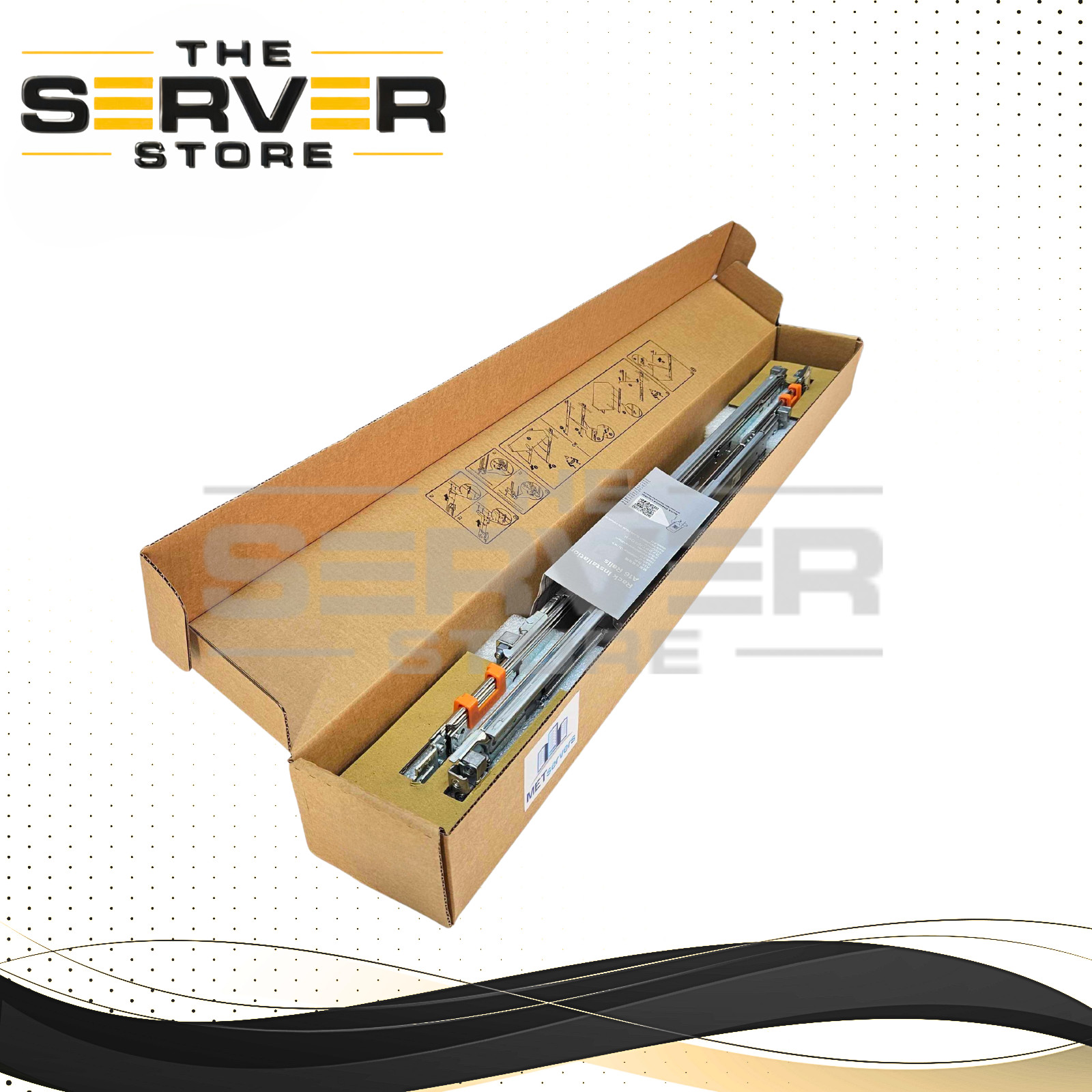 Dell A16 1U Sliding Ready Drop-In/Stab-In Tool-Less 4-Post Rail Kit 0C7GT1 C7GT1