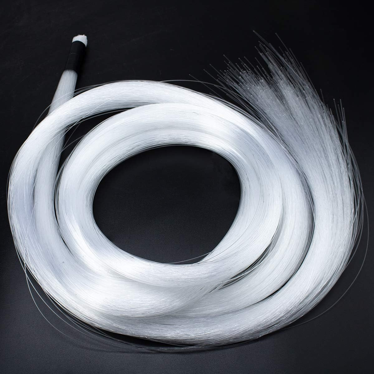 PMMA Plastic 550Pcs*0.03In*13.1Ft Fiber Optic Cable Strands 0.75Mm 4 Meter End G