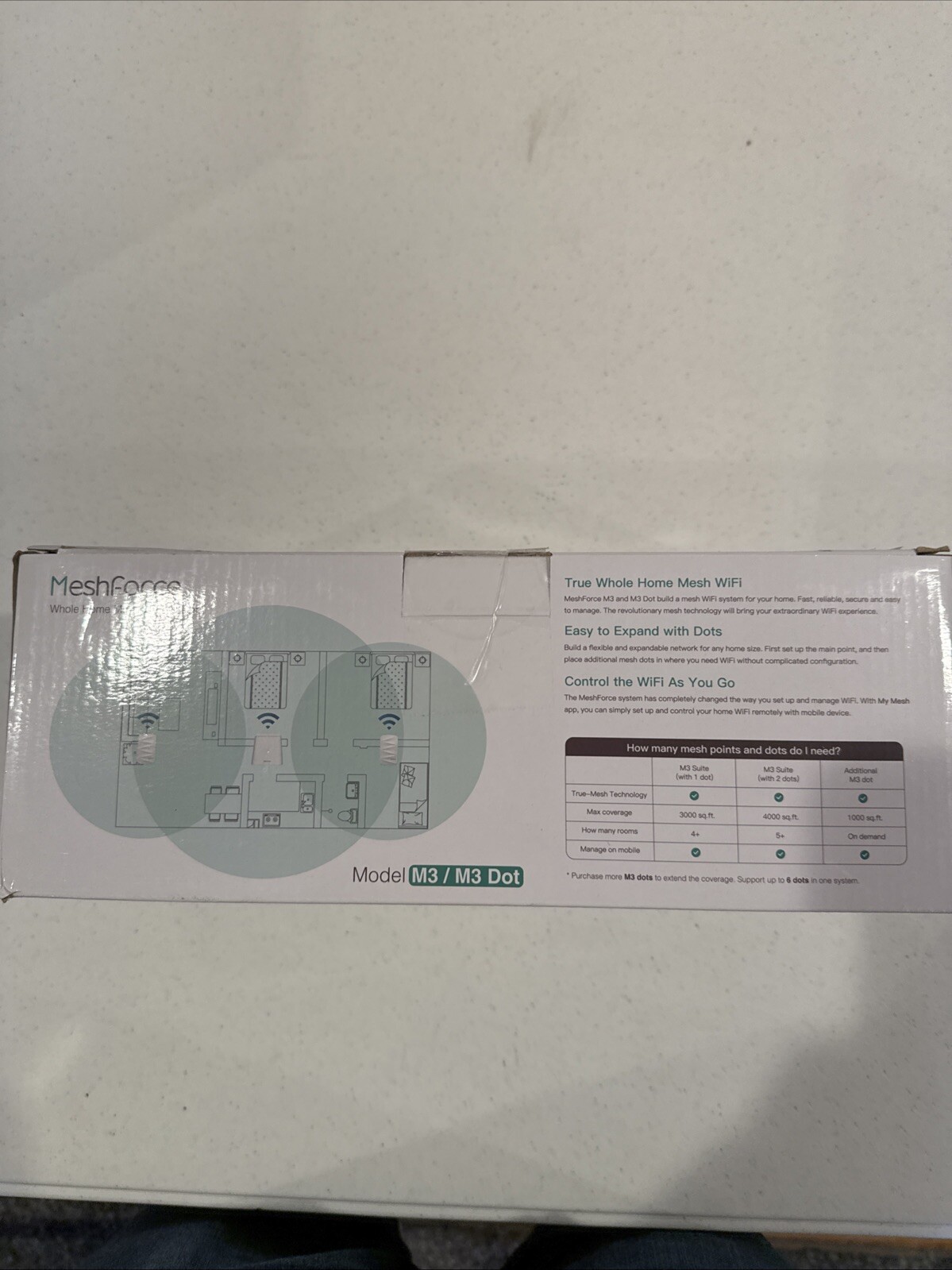 Meshforce Whole House WiFi System M3/M3 Dot
