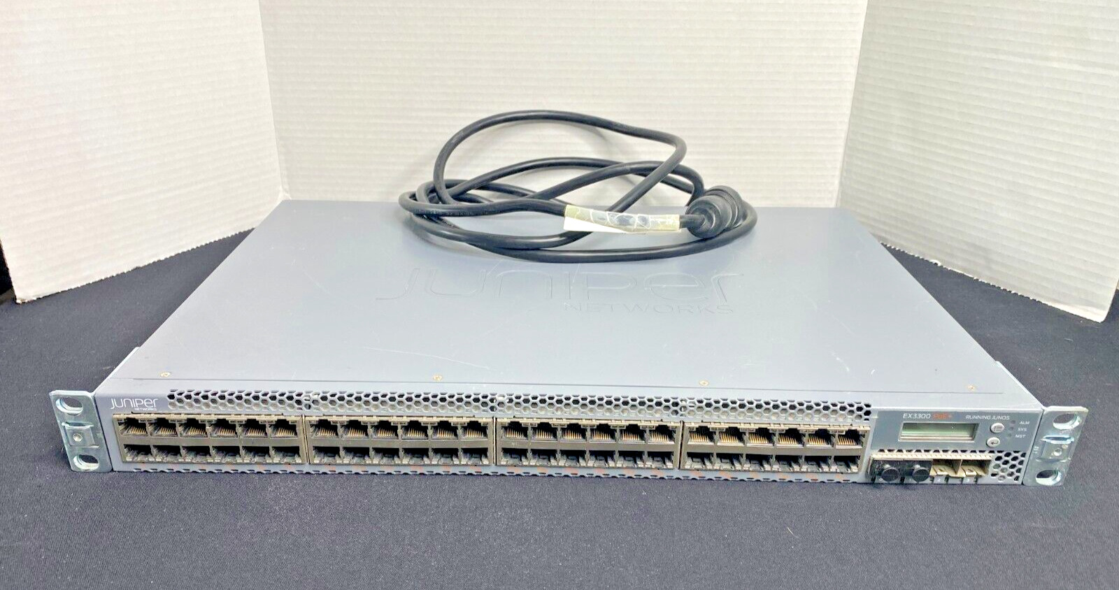 Juniper Networks EX3300-48P 48-Port PoE+ 4x SFP+ Network Switch w/ Power Cord