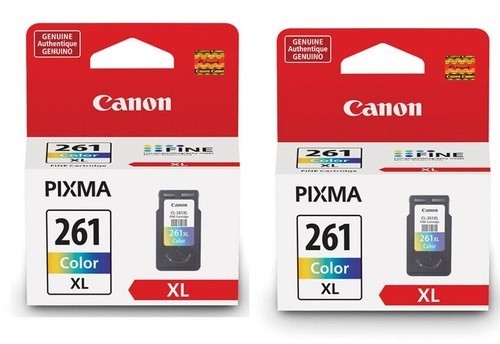 2 Genuine Original Factory Sealed OEM Canon 261XL Color Inkjet Cartridges
