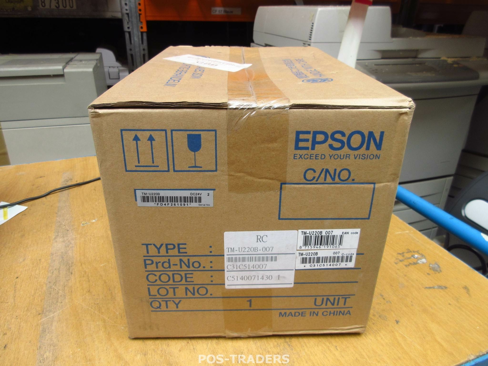 Epson TM-U220B TMU220B Thermal Receipt POS Printer RS232 White NEW NEW NUOVO