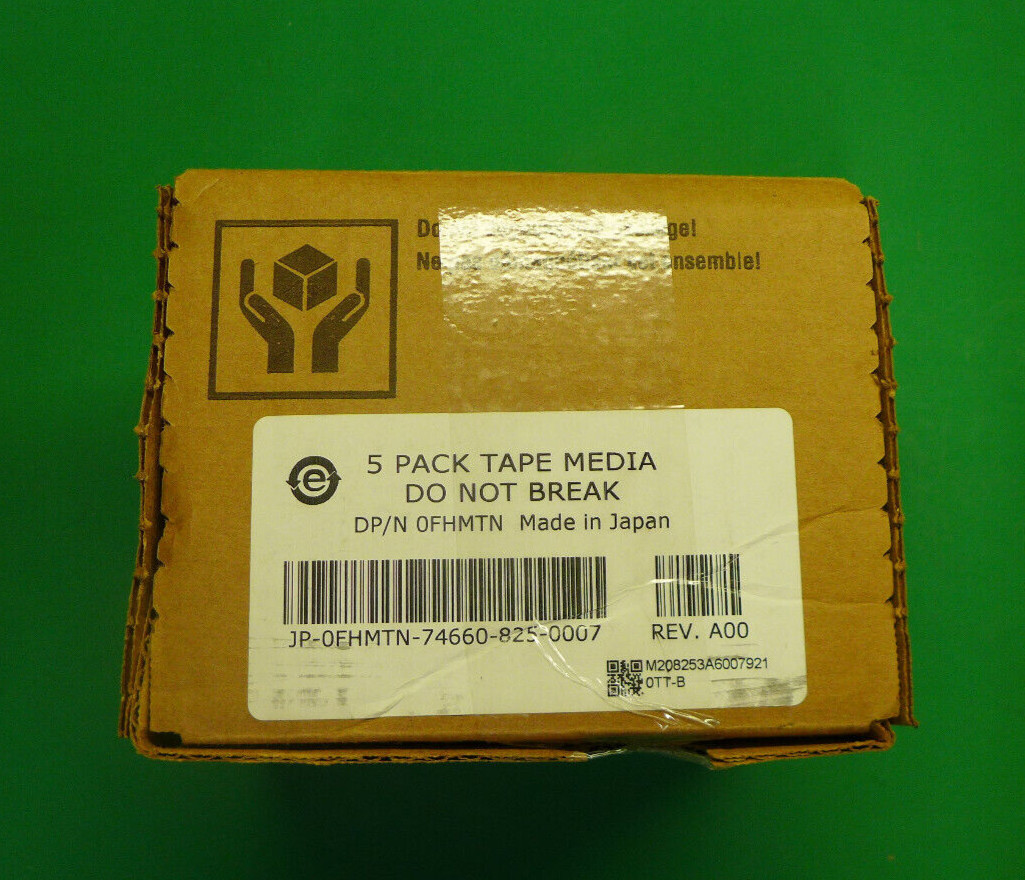 New Dell  Dell LTO Ultrium 5 Data Cartridge 3.0TB 5 Pack 2H9YH FHMTN