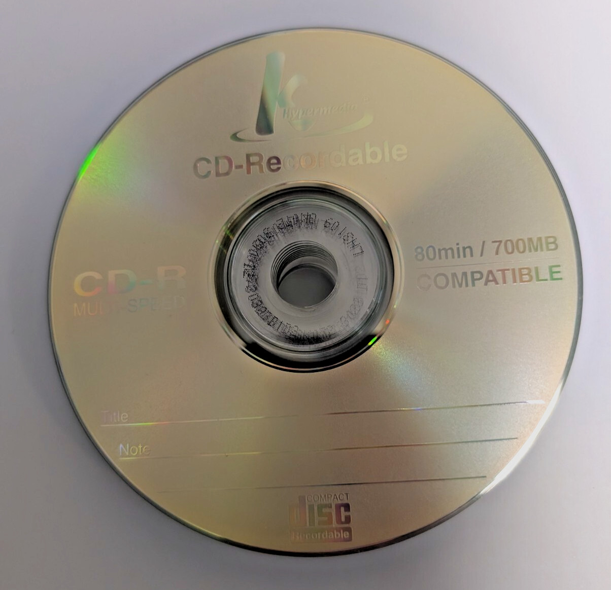 K Hypermedia CD-R Recordable Discs 700MB 80min Multi Speed 12 Pk - NEW OPEN BOX