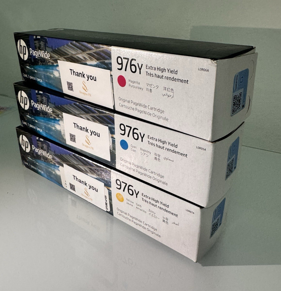 HP PageWide 976Y Genuine Original Extra High Yield Ink - Cyan Magenta Yellow