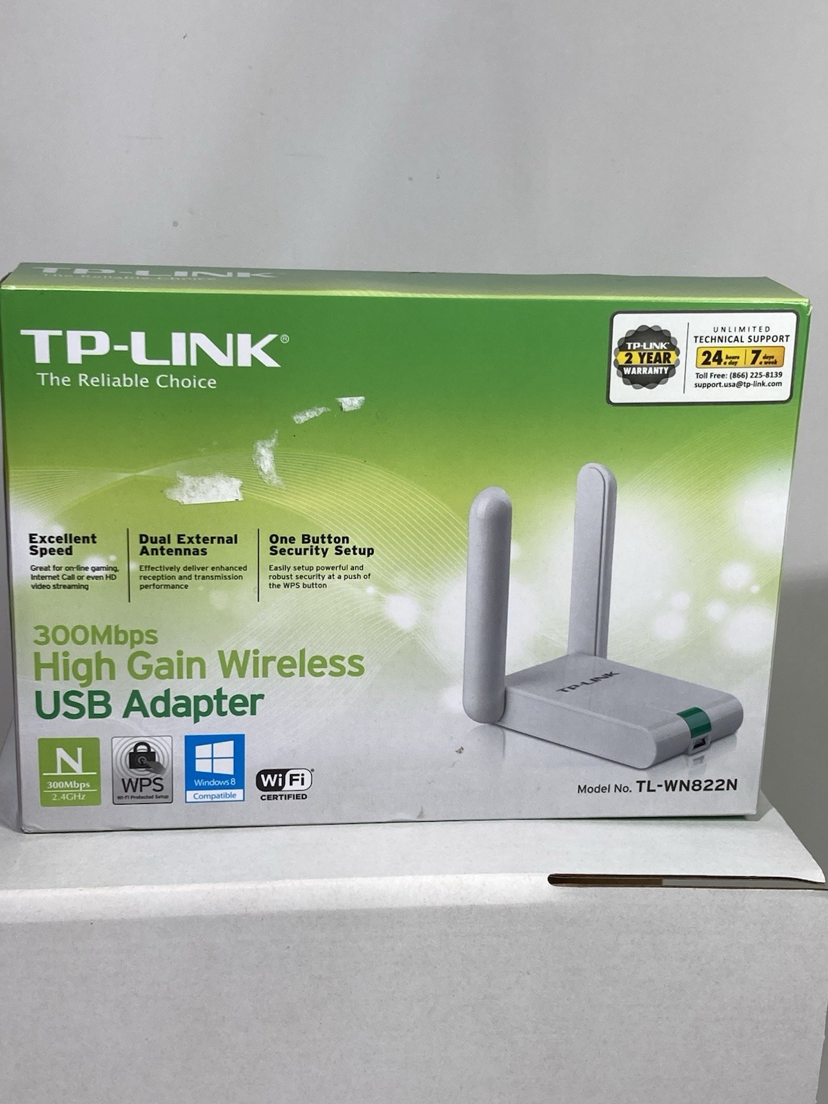 TP-Link TL-WN822N (TL-WN822N) Wireless Adapter Open Box