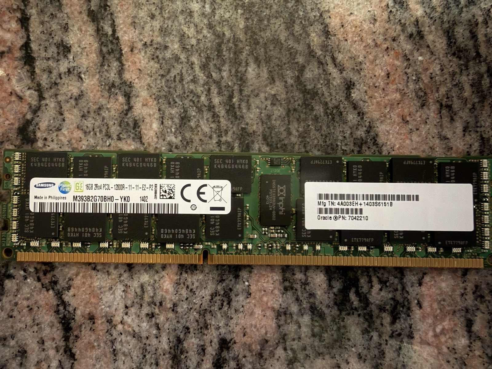 Genuine SUN Oracle 7104199 7042210 16GB DDR3 Memory Oracle T4/T5 Sparc Server