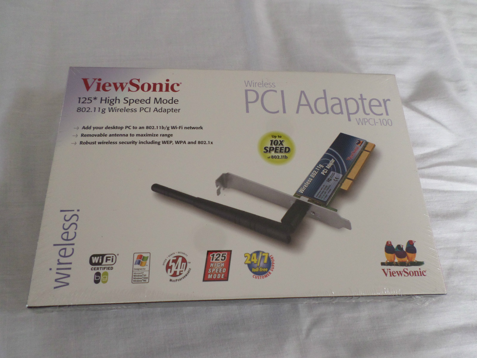 ViewSonic WPCI-100 (766907070712) 802.11g/b Wireless Adapter - Brand New