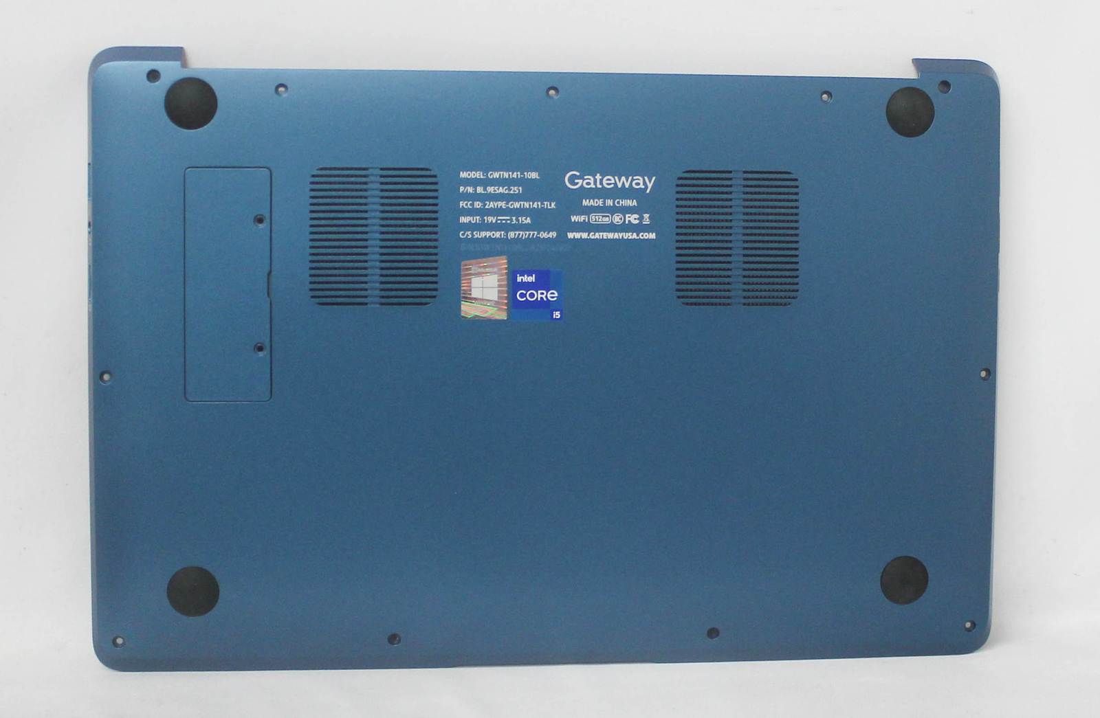 GWTN141-10BL-BASE-BLUE Gateway Bottom Base Cover Blue Gwtn141-10Bl "GRADE A"