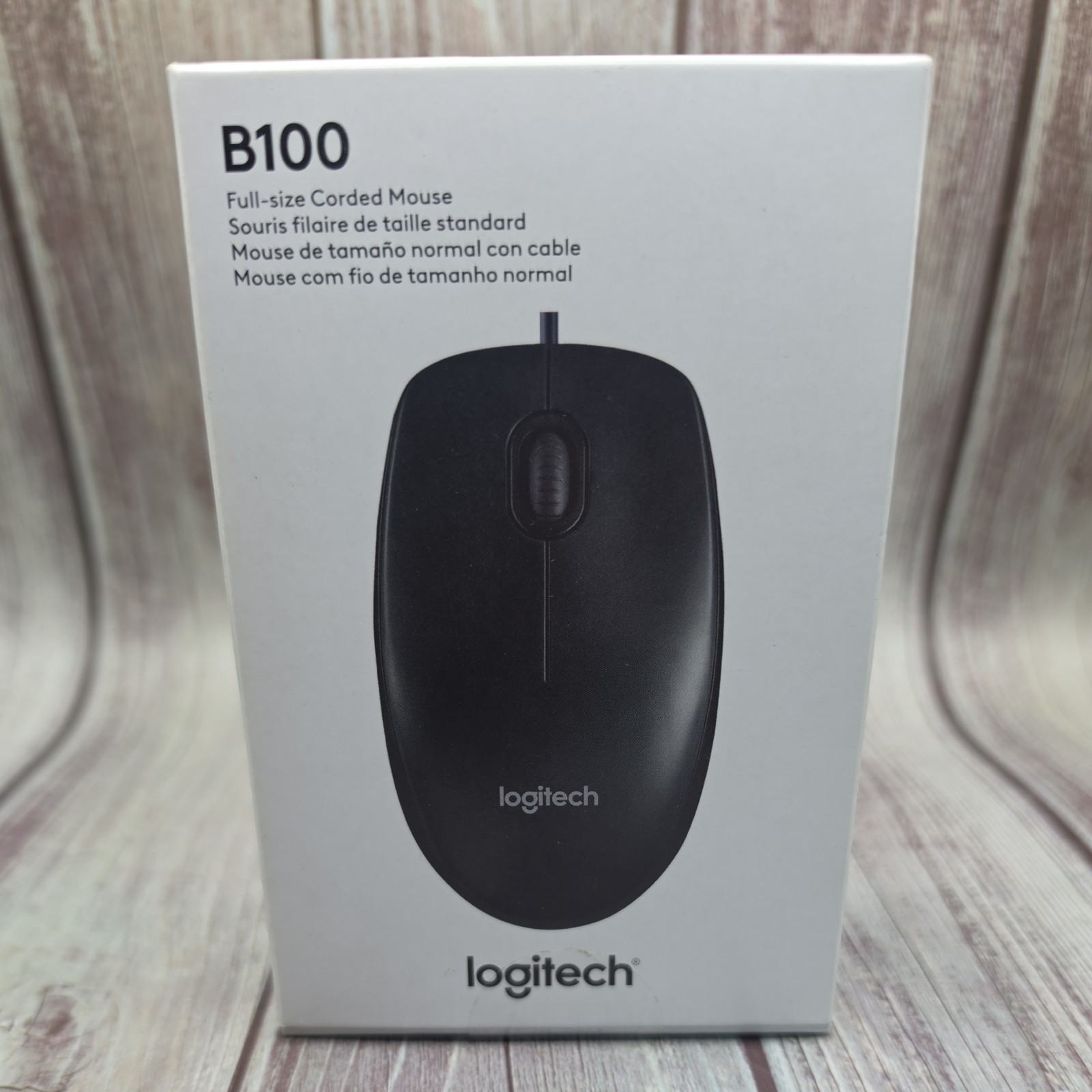Logitech B100 Optical Full-Size Corded  Mouse