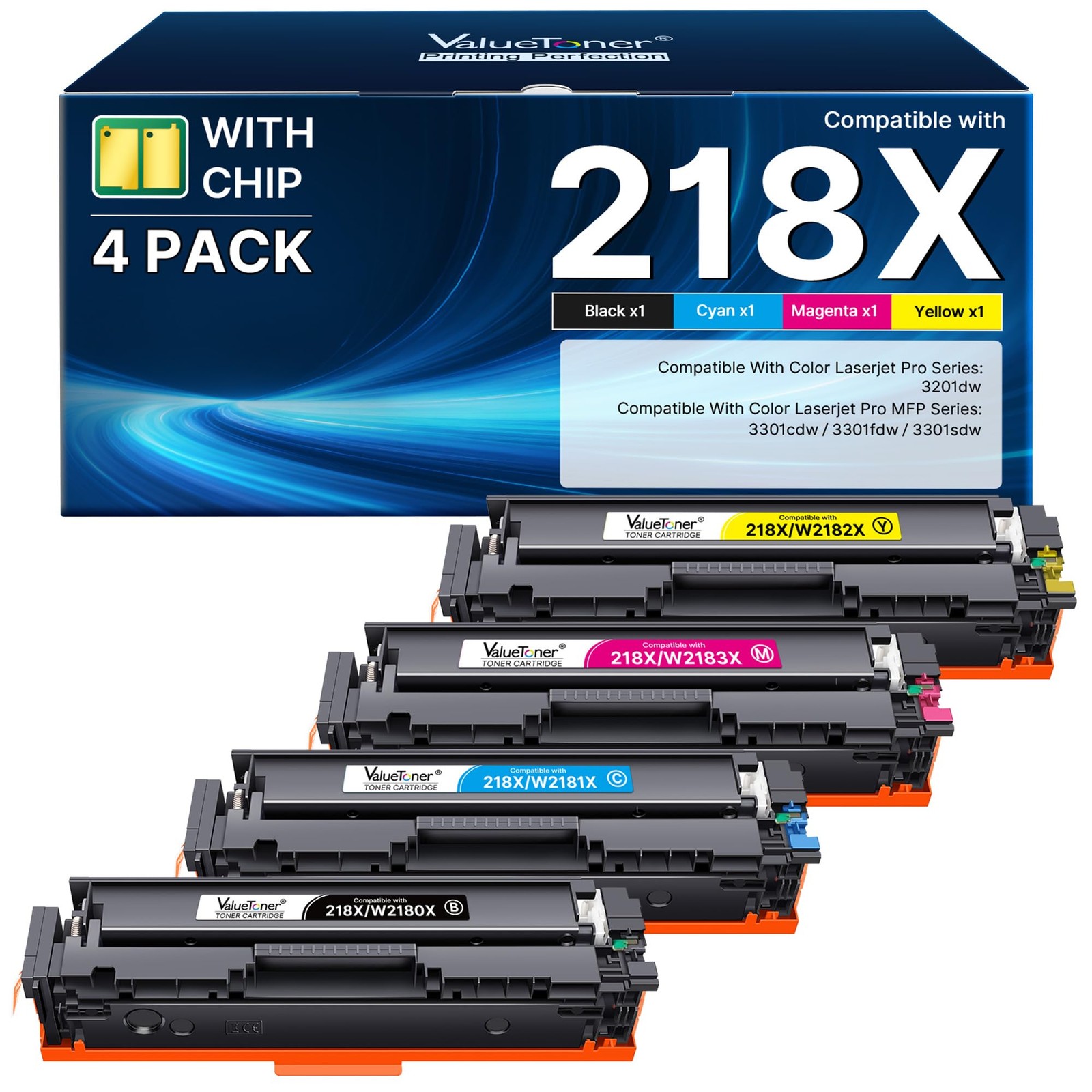 Valuetoner 218X Toner 4 Pack High Yield