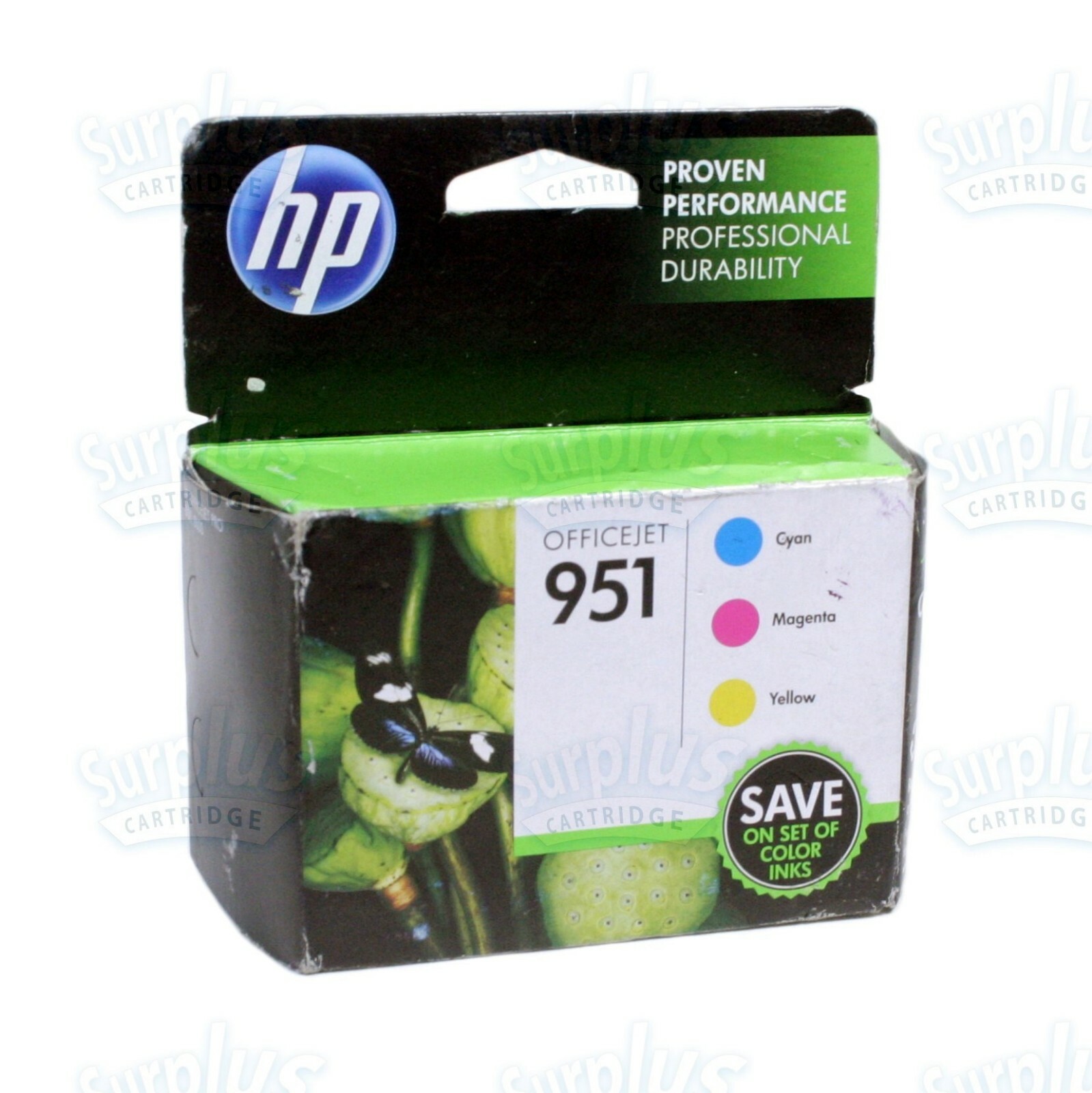 3pk Genuine HP 951 Color OfficeJet 251dw 276dw 8100 8630 8600 8700 (Retail Box)