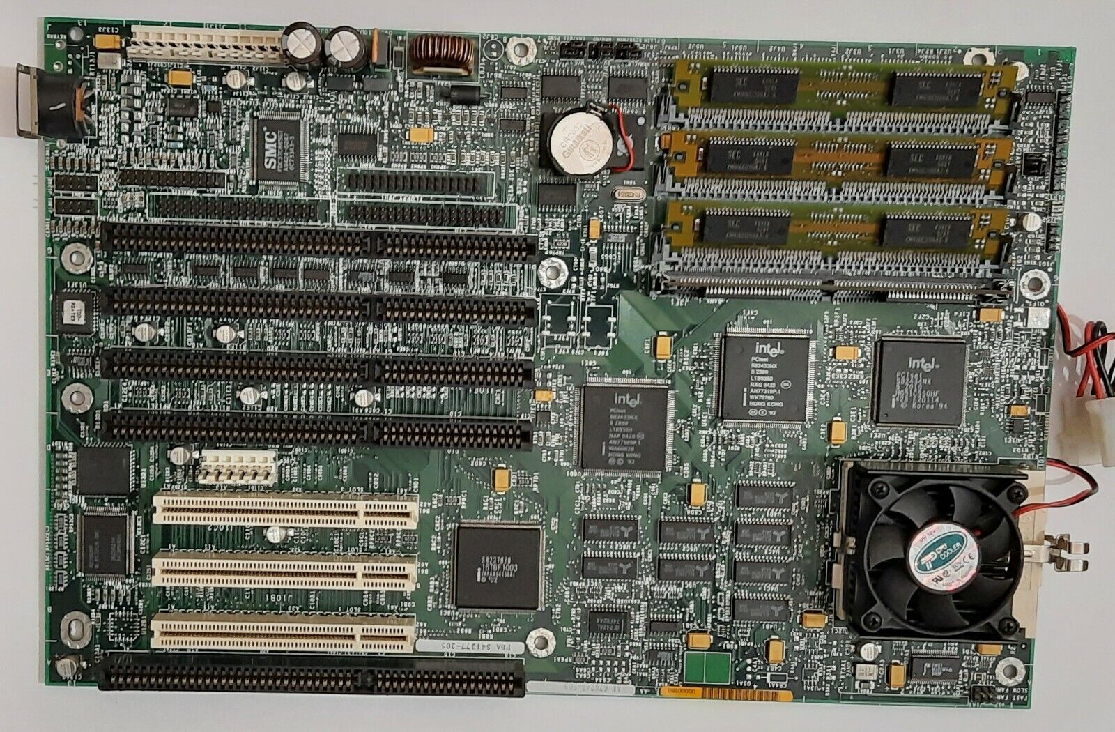 Intel Premiere PCI-II Socket 5 ISA Retro Motherboard + Pentium 75MHz + 16MB RAM