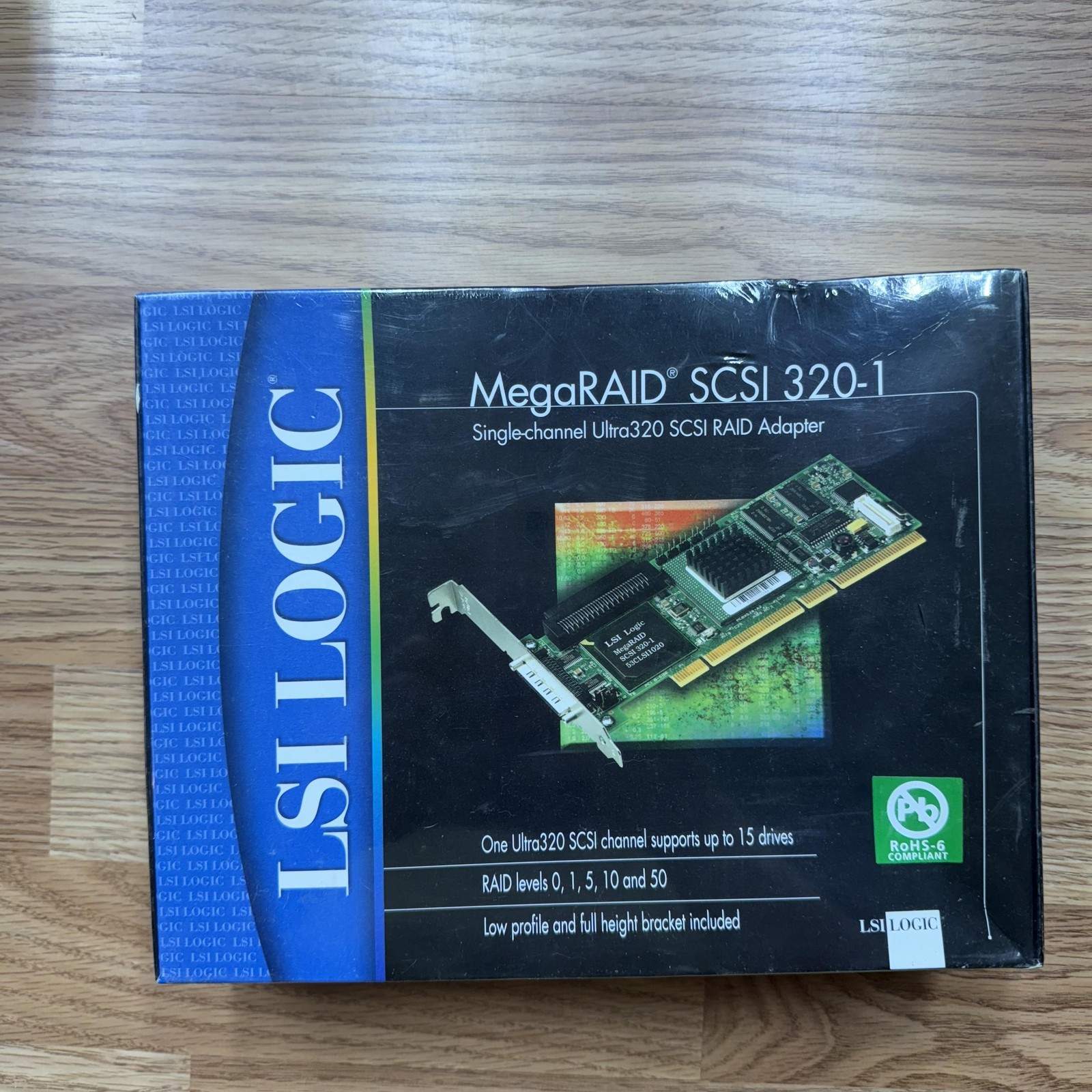 LSI Logic MegaRAID SCSI 320-1 Ultra320 RAID Adapter PCI Card New Sealed Box