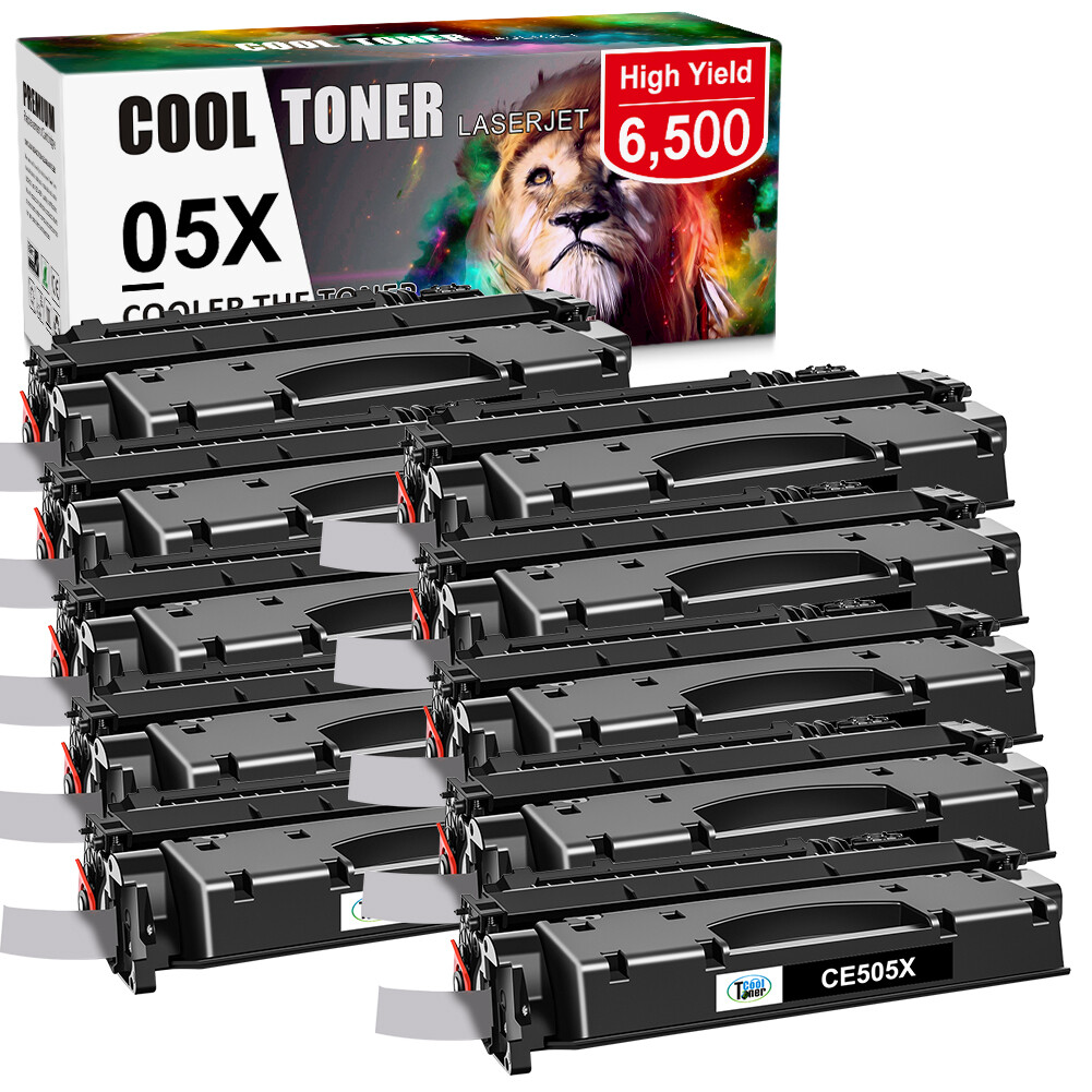 10PK CE505X 05X Laser Toner Cartridge For HP LaserJet P2055dn P2055X P2050 P2055
