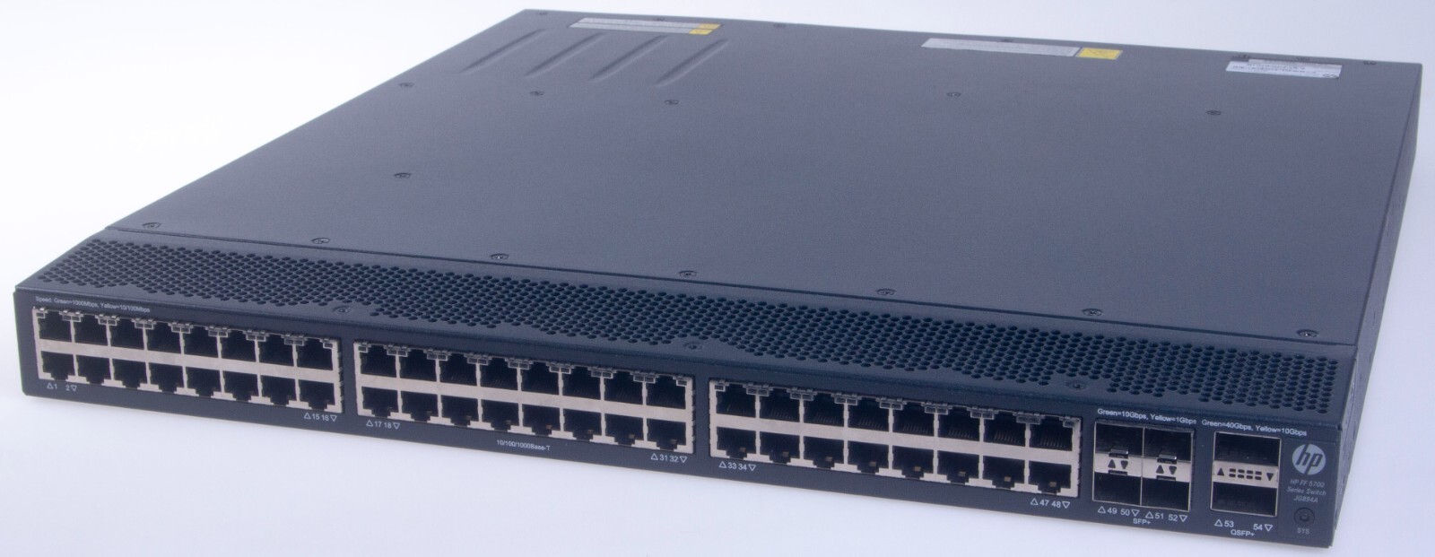 HPE JG894A FlexFabric 5700-48G-4XG-2QSFP+ 48 RJ-45 4 SFP Ethernet Network Switch