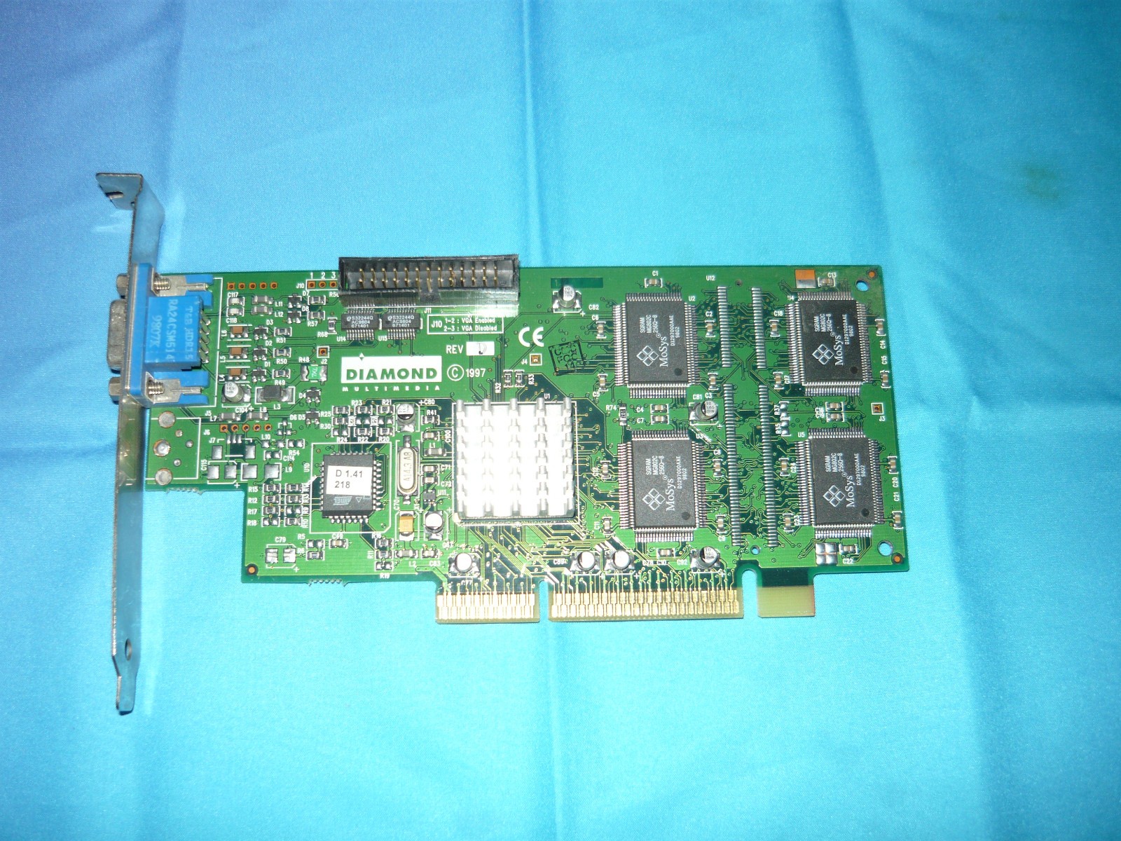 Vintage Diamond Multimedia Fire GL 1000 Pro AGP CAD Workstation Video Card Used