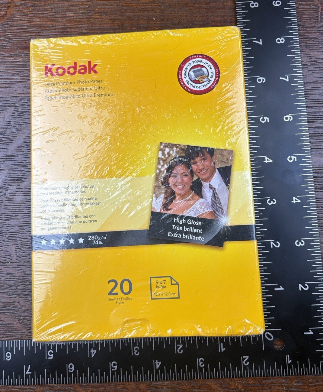 NEW Kodak Ultra Premium Photo Paper 5x7 High Gloss 20 Sheets Sealed