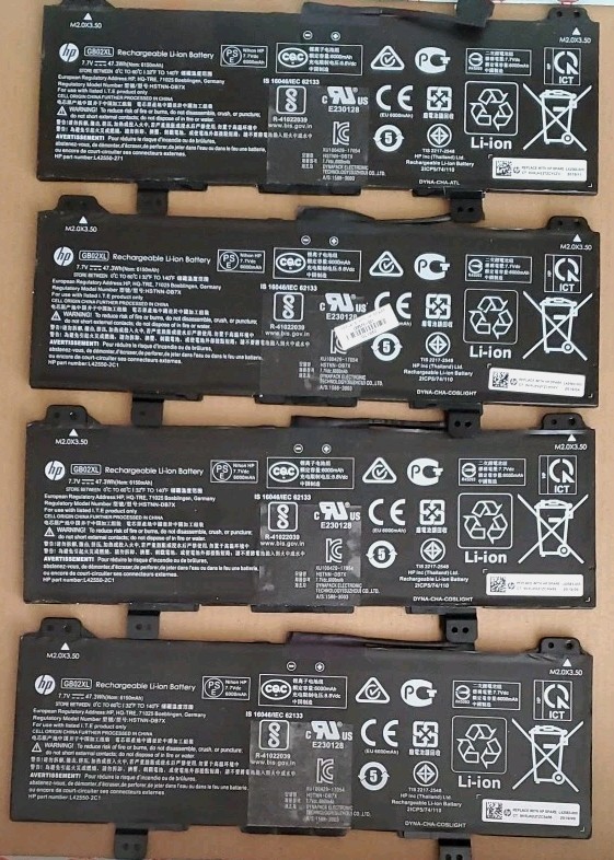 X4 Genuine GB02XL Battery for HP Chromebook 11 Lot