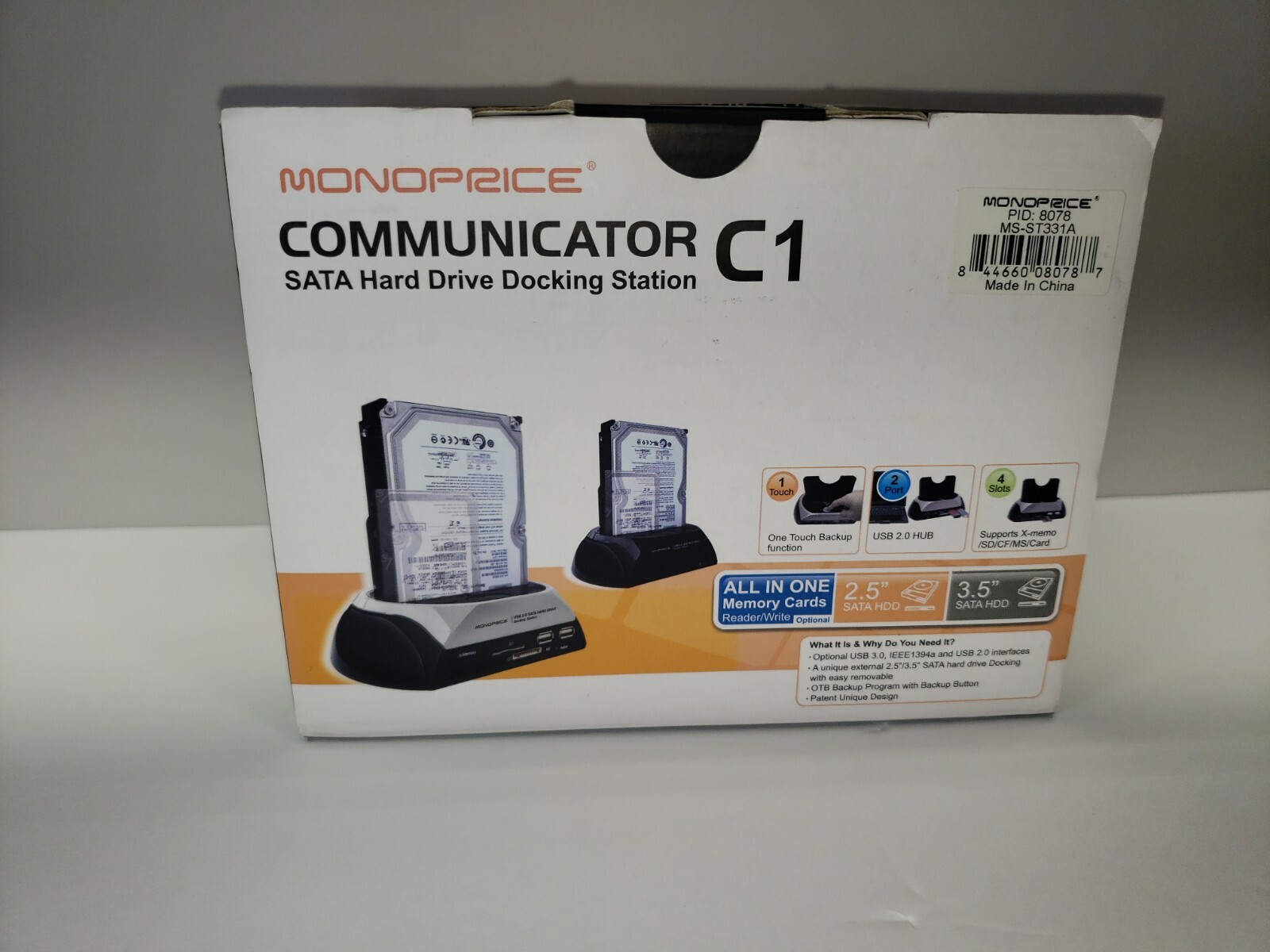 Monoprice C1 Communicator SATA HDD Docking Station Combo. B21
