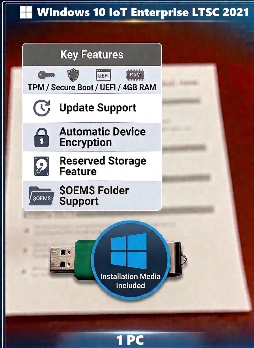 Windows 10 IoT LTSC ✔ (Long-Term Support 2032)✔ High End ✔22H2✔1PACK 968TW21HL0