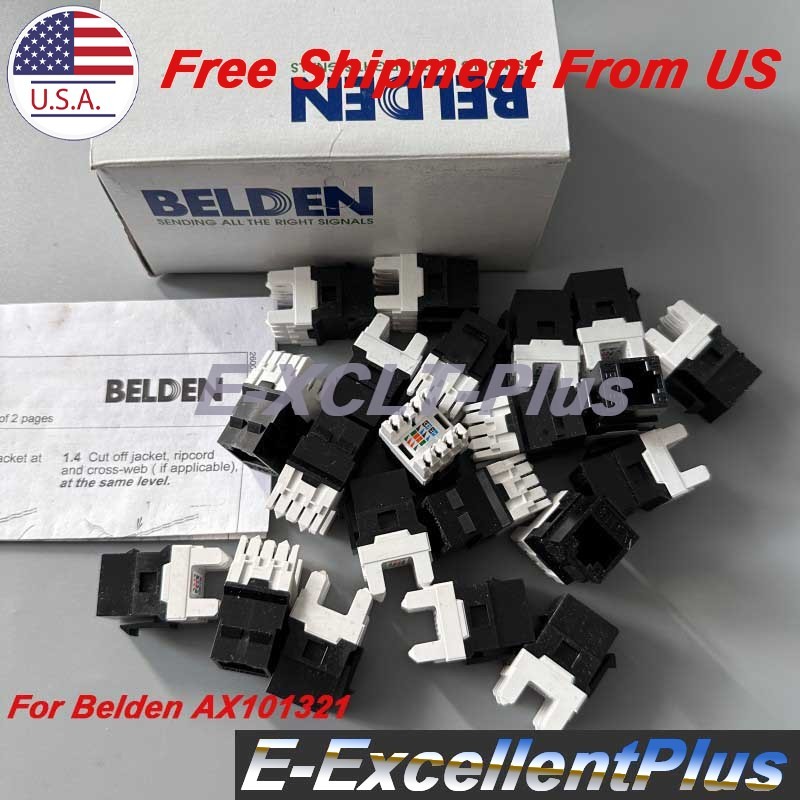 24PCS Belden AX101320 AX101321 Category6A 8Position Key Connect RJ45 Jack Module