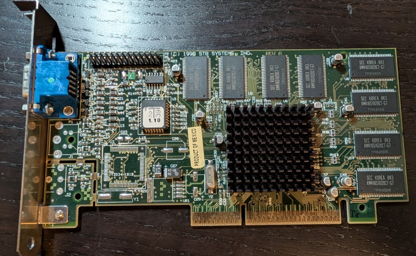 STB VELOCITY 4400 RIVA TNT 16MB AGP VGA VIDEO GRAPHICS CARD ADAPTER