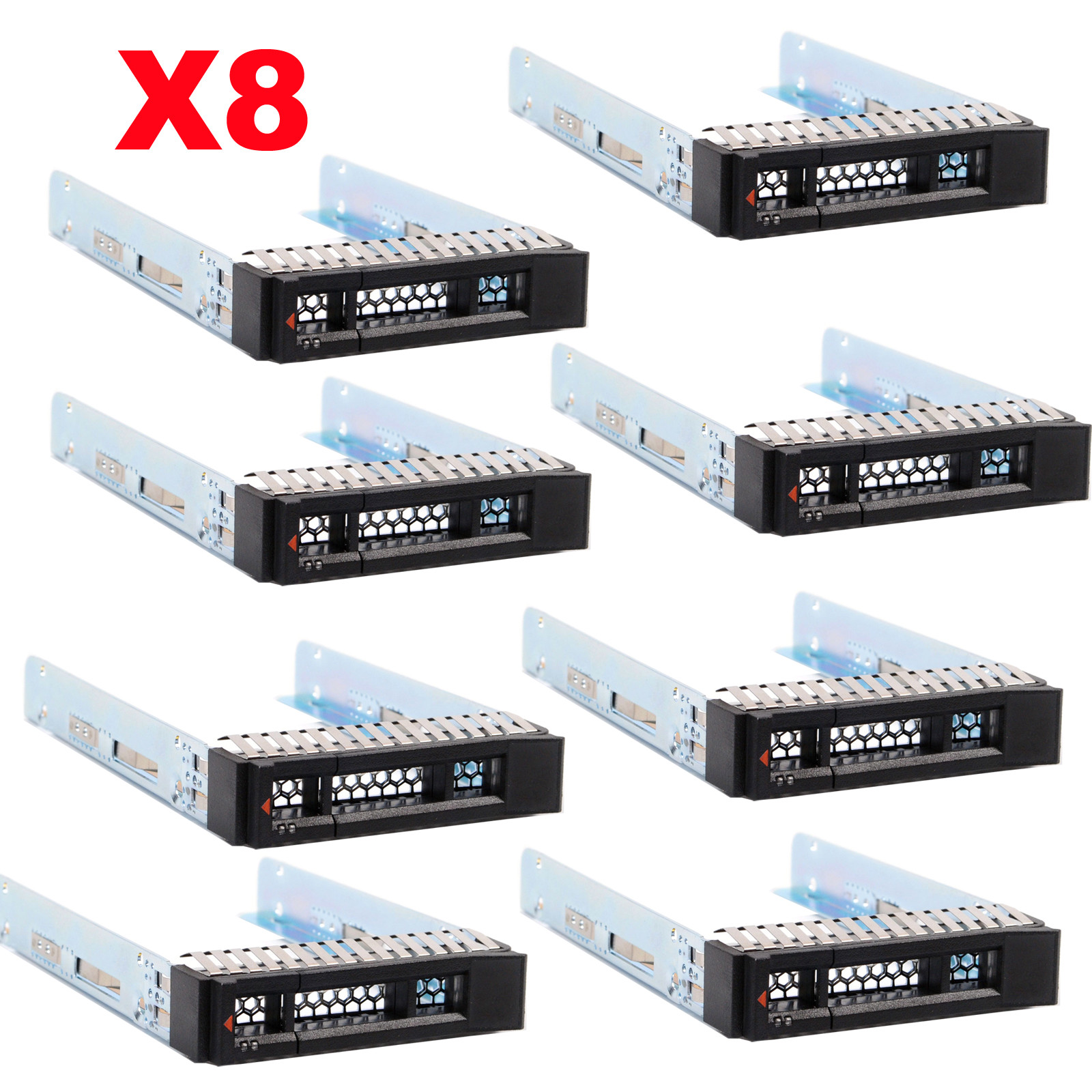 Lot of 8pcs 2.5" SAS/SATA Drive Caddy Tray Sled for IBM X3250 M6 X3550 X3650 M5