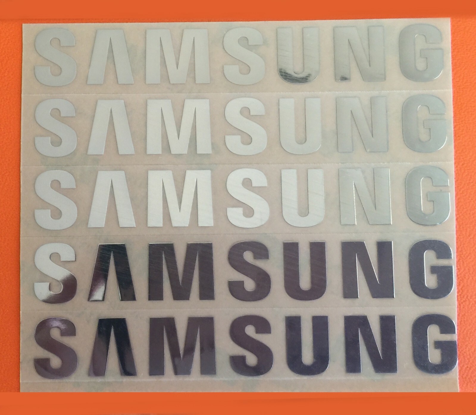 5 pcs Sticker Logo for SAMSUNG TV Laptop Microwave Oven Dishwasher 90mm x 13mm