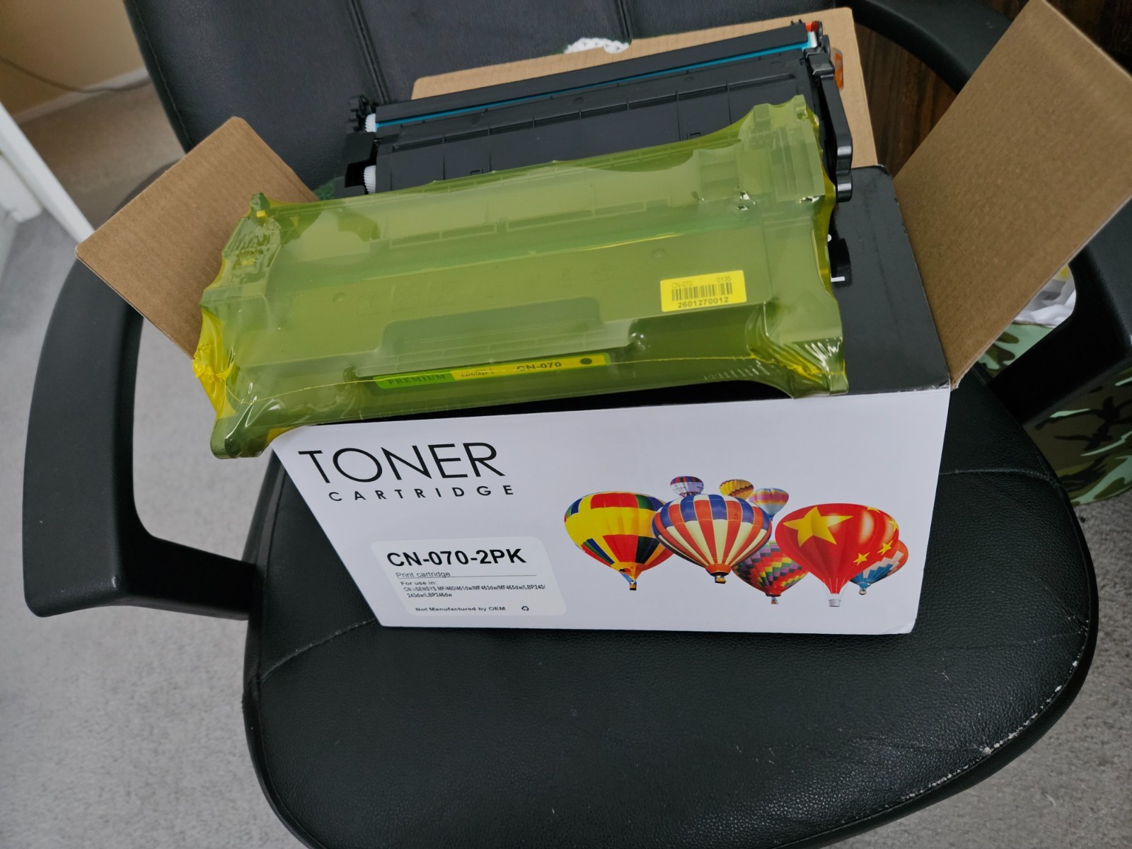 Toner Cartridge Cn-070-BK.  Two (2) Pack