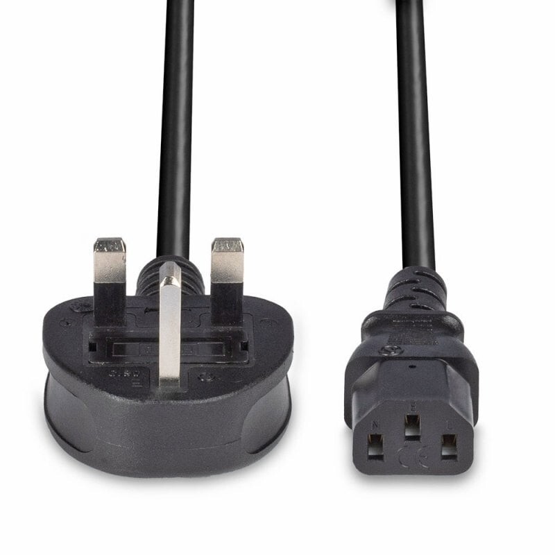 Power Cord UK Plug to IEC Cable (PC Mains Kettle Lead) C13 1m/2m/3m/5m/10m Lot