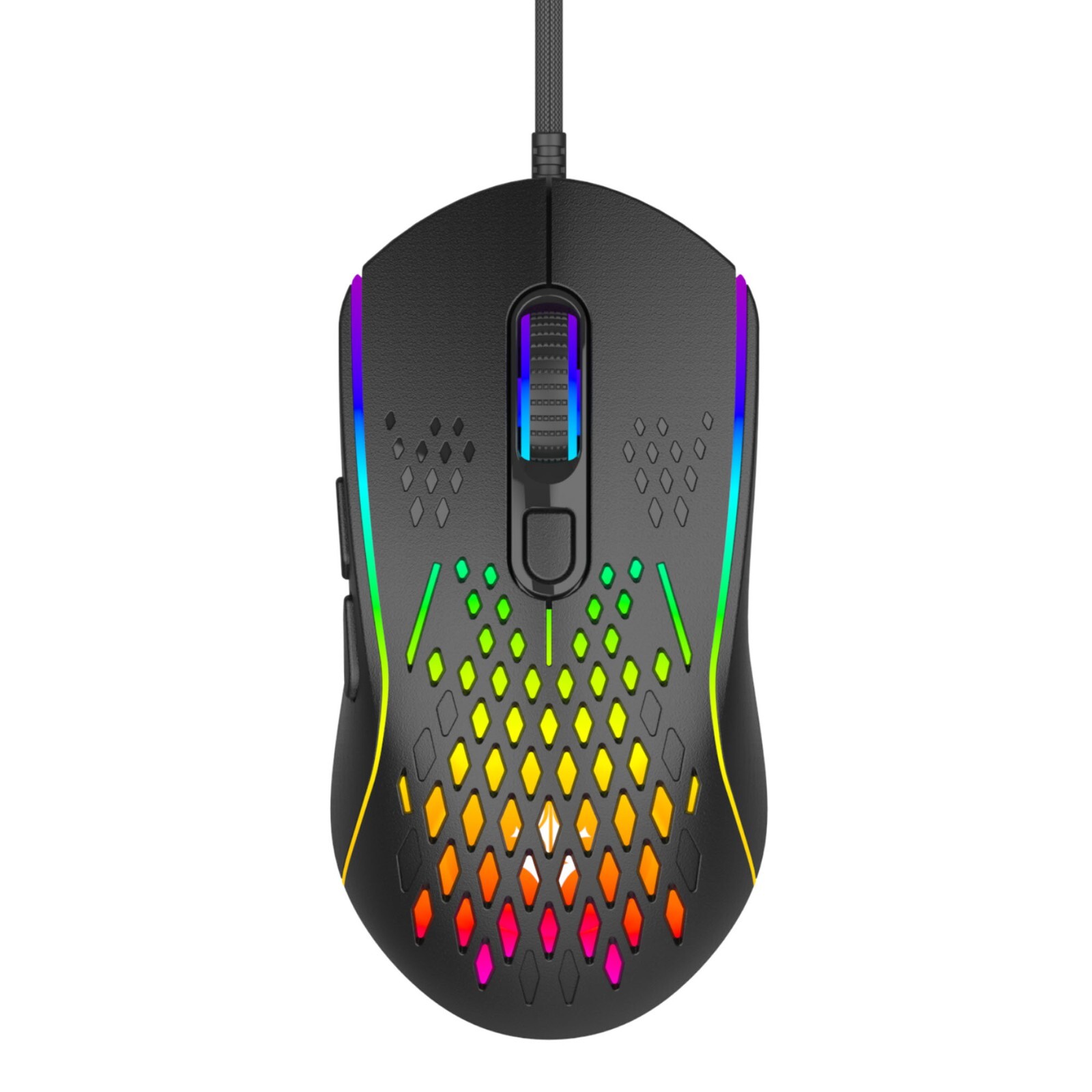 Laser Gaming Mouse USB Wired PC RGB Backlit Ergonomic 6 Buttons 12800 DPI