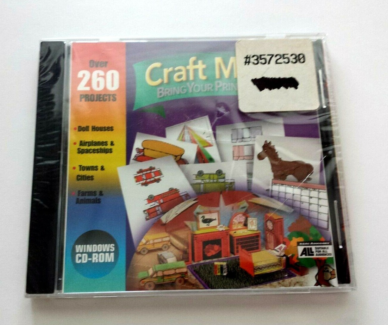 CRAFT MASTER BRING YOUR PRINTER TO LIFE OVER 260 PROJECTS~ NEW FACTORY SEALED CD