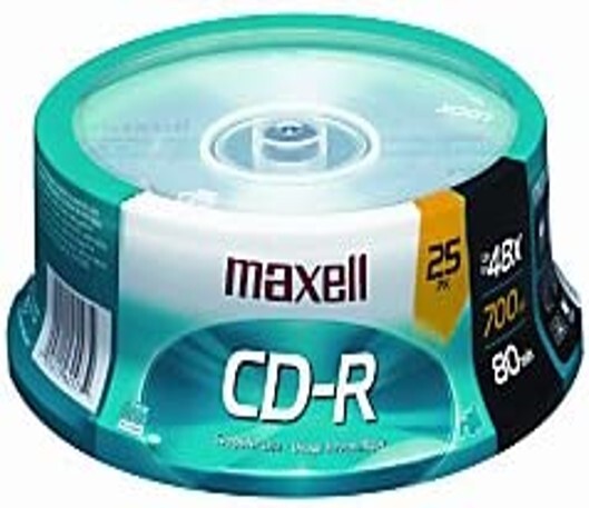 Maxell Premium Quality Recording Surface for Noise-Free Playback, 48x, 700 MB