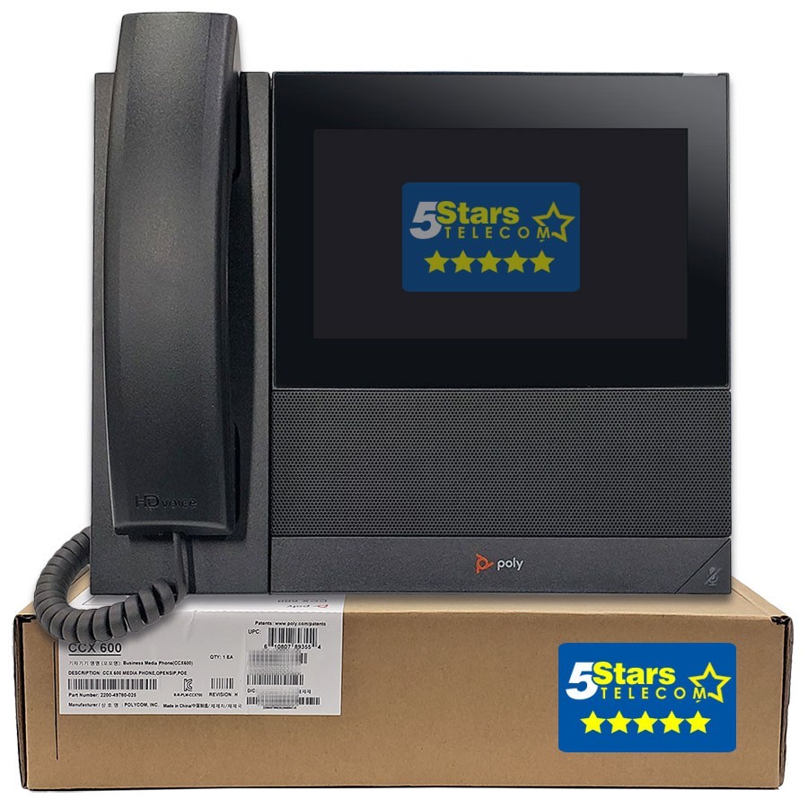 Poly CCX 600 IP Phone - Open SIP (2200-49780-025) Brand New