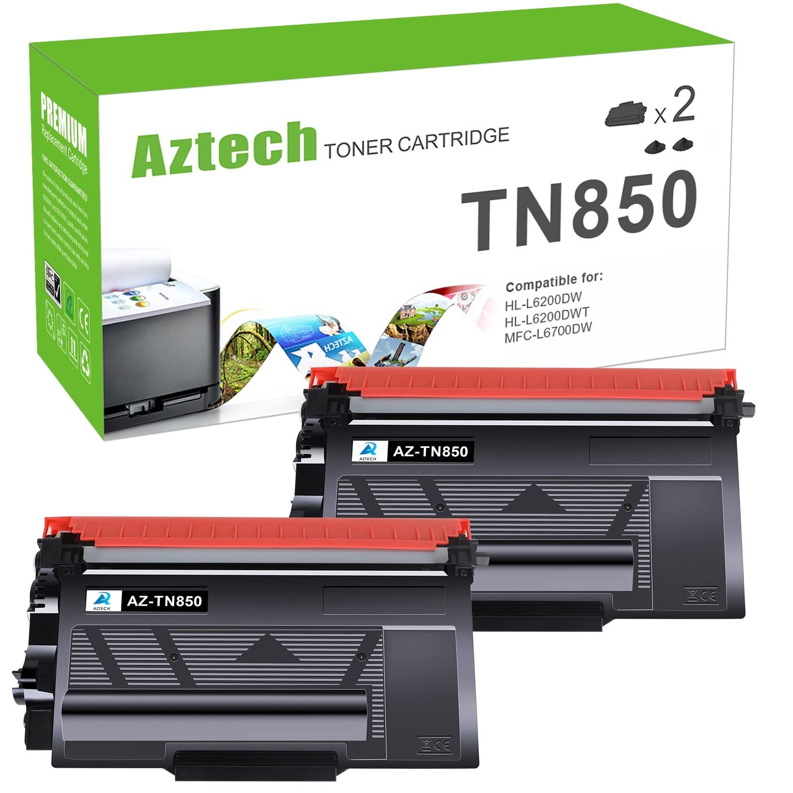 Aztech Compatible Toner Cartridge Replacement for Brother TN 850 TN850 TN-850...