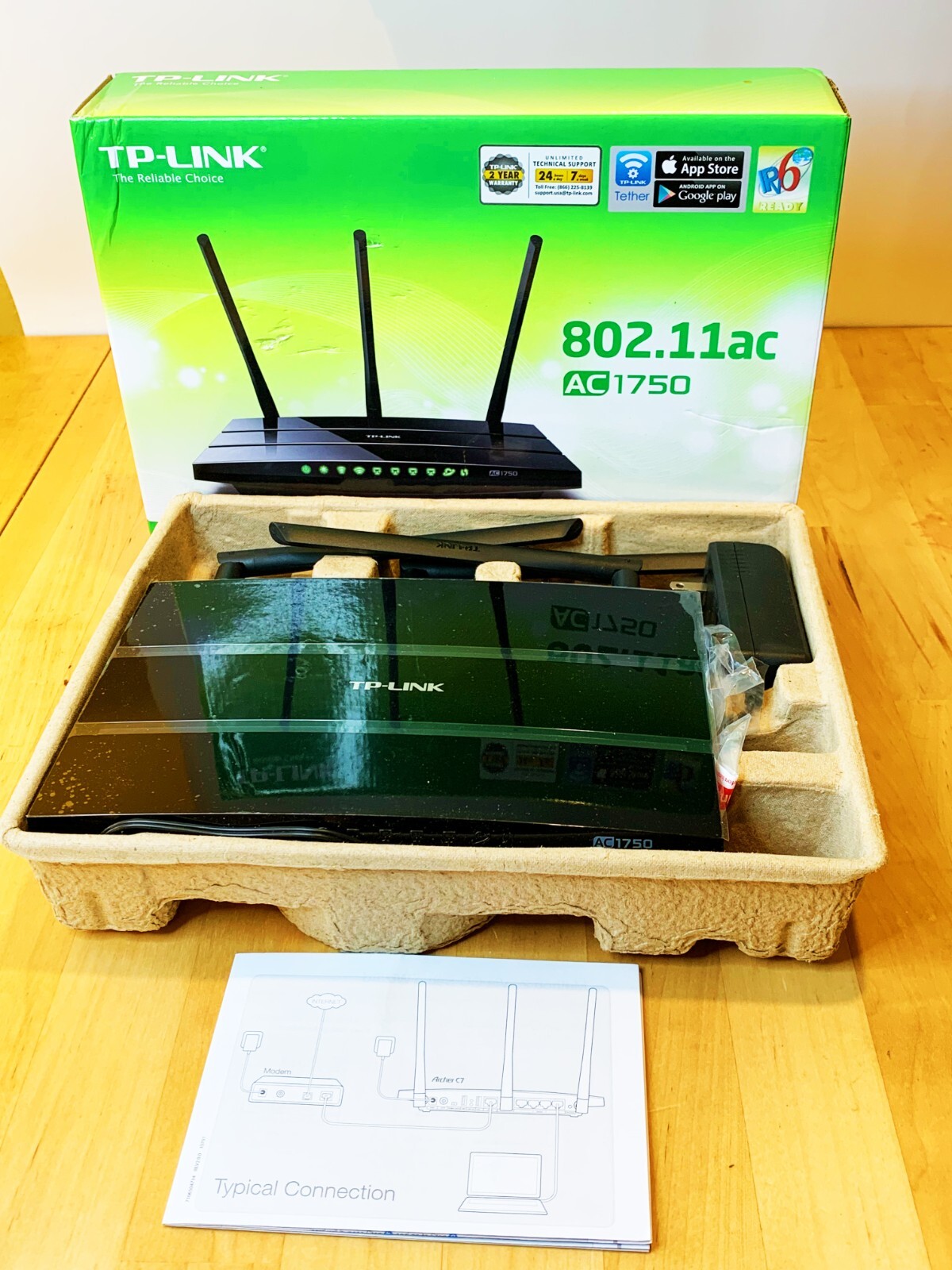 NETGEAR R6400 -AC1750 SMART WIFI ROUTER New Open Box TP-link