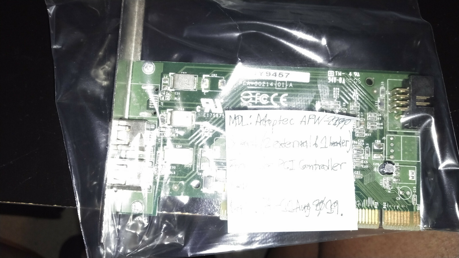 {ADAPTEC} AFW-2100 3-Port FireWire-400 PCI Controller Card