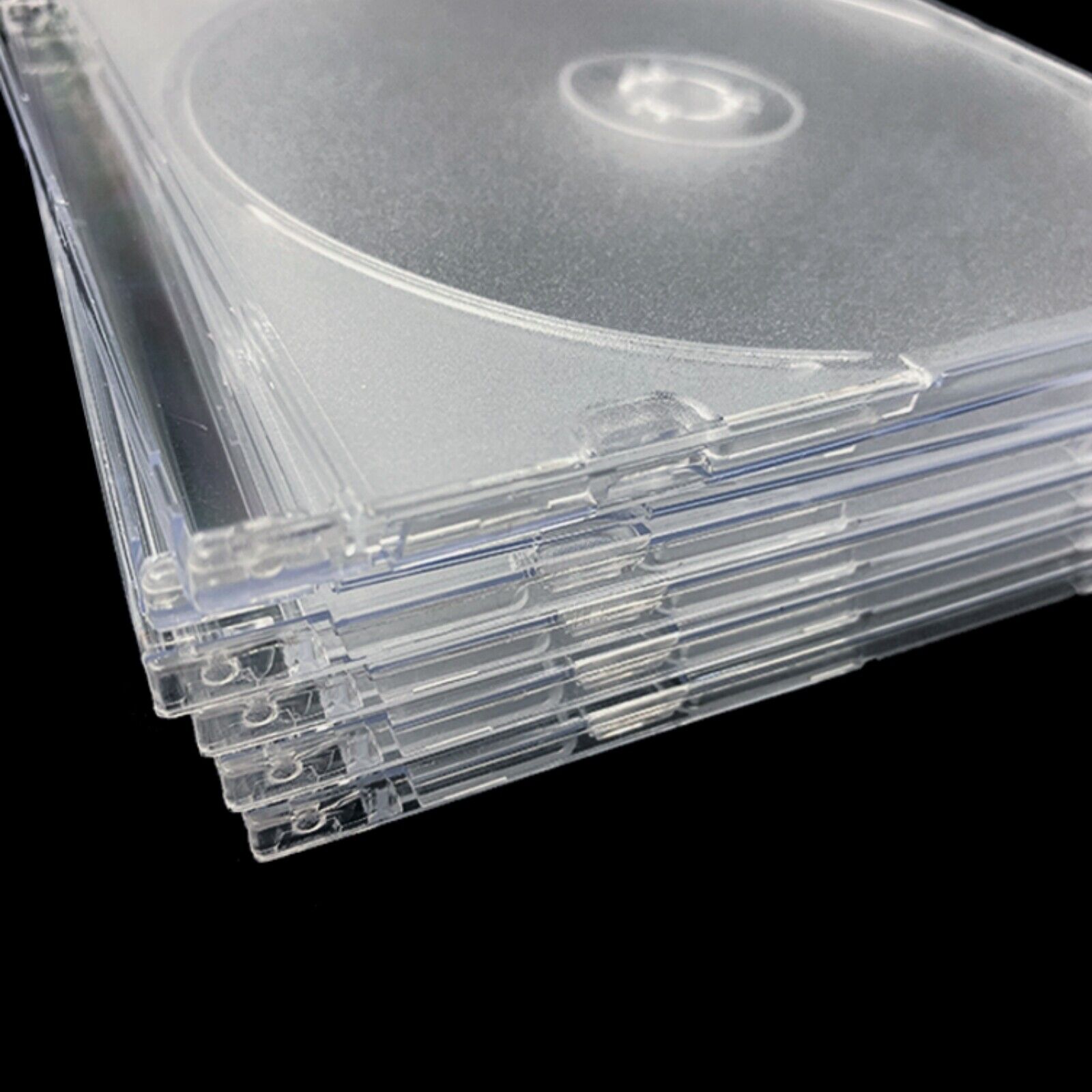 100 Pack Standard  Single CD Jewel Case Slim Clear PP DVD Disc Replacement Cover