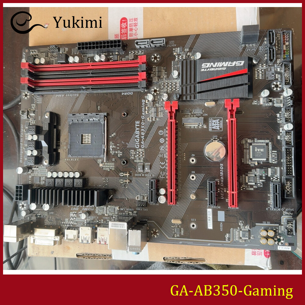 FOR GIGABYTE GA-AB350-Gaming AM4 AMD DDR4*4 64GB HDMI DVI-D Motherboard Test OK