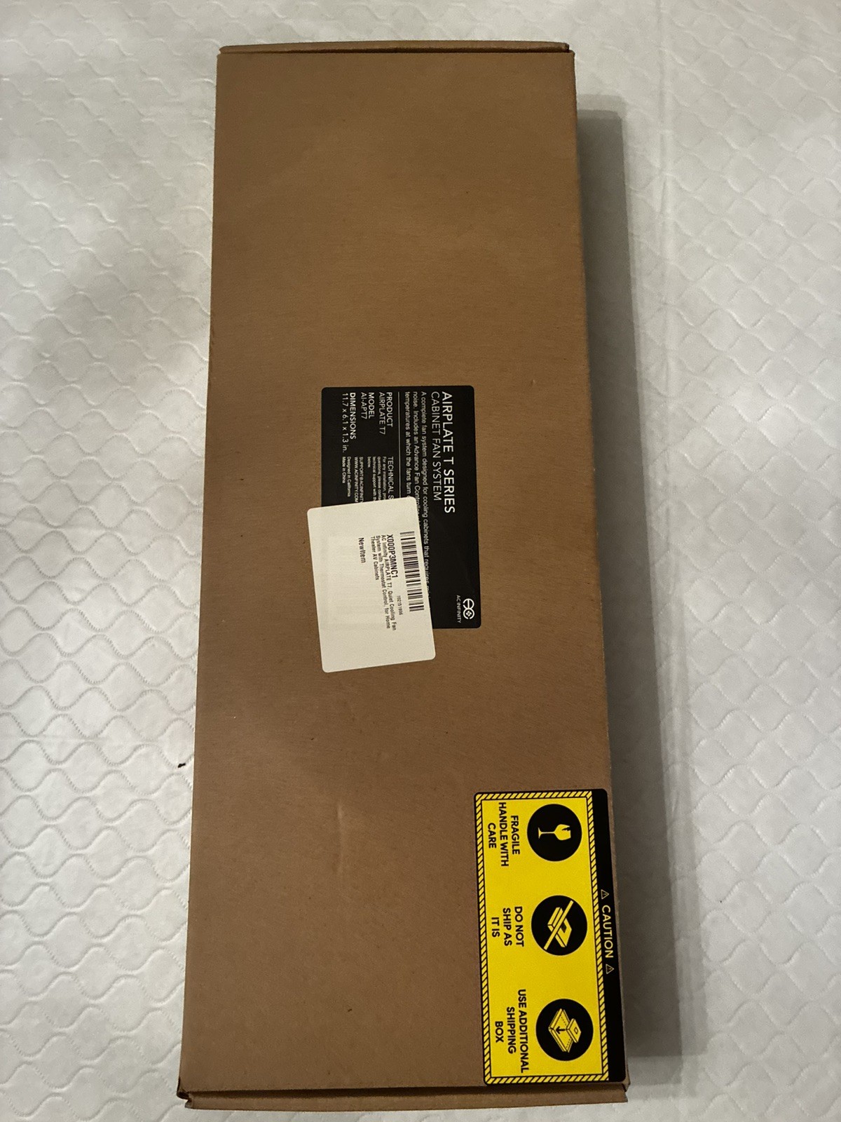 AIRPLATE T7, Cooling Fan System 12" Thermostat Control, Home Theater AV Cabinets