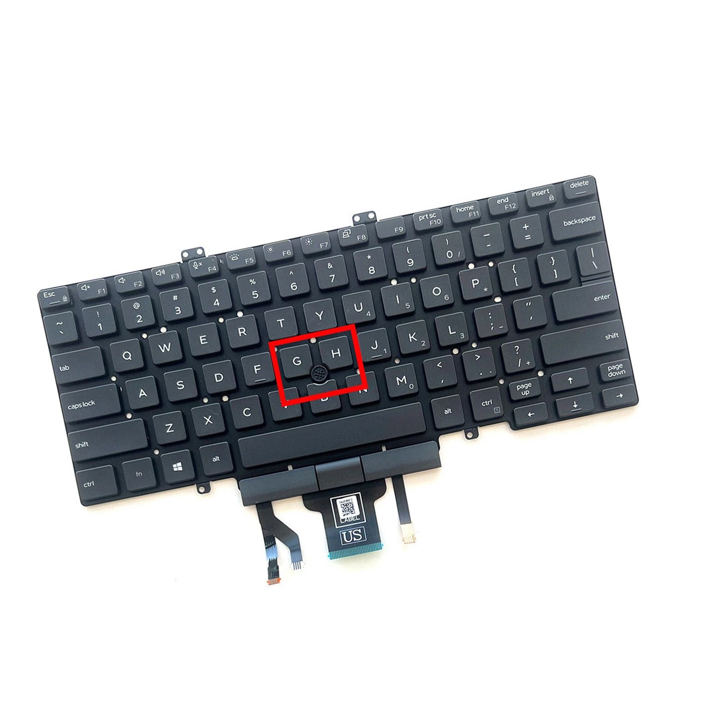 Laptop Keyboard Backlit Pointer For Dell Latitude 5400 5401 E5400 3J9FC 03J9FC